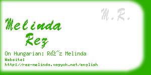 melinda rez business card